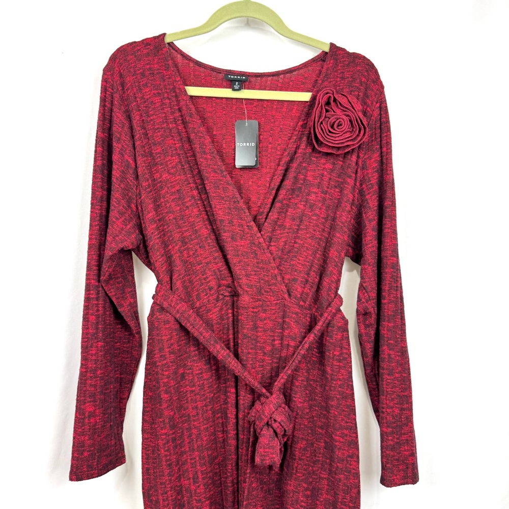 Torrid Red Long Sleeve Dress - Picture 7 of 16